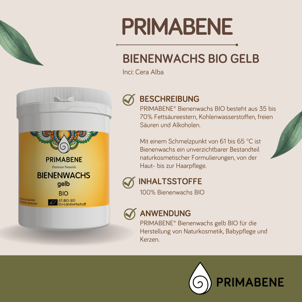 Bild von Bienenwachs gelb Bio